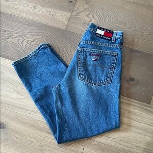Vintage Tommy Hilfiger Mom Jeans Size 31X30 Made In USA 100% Cotton